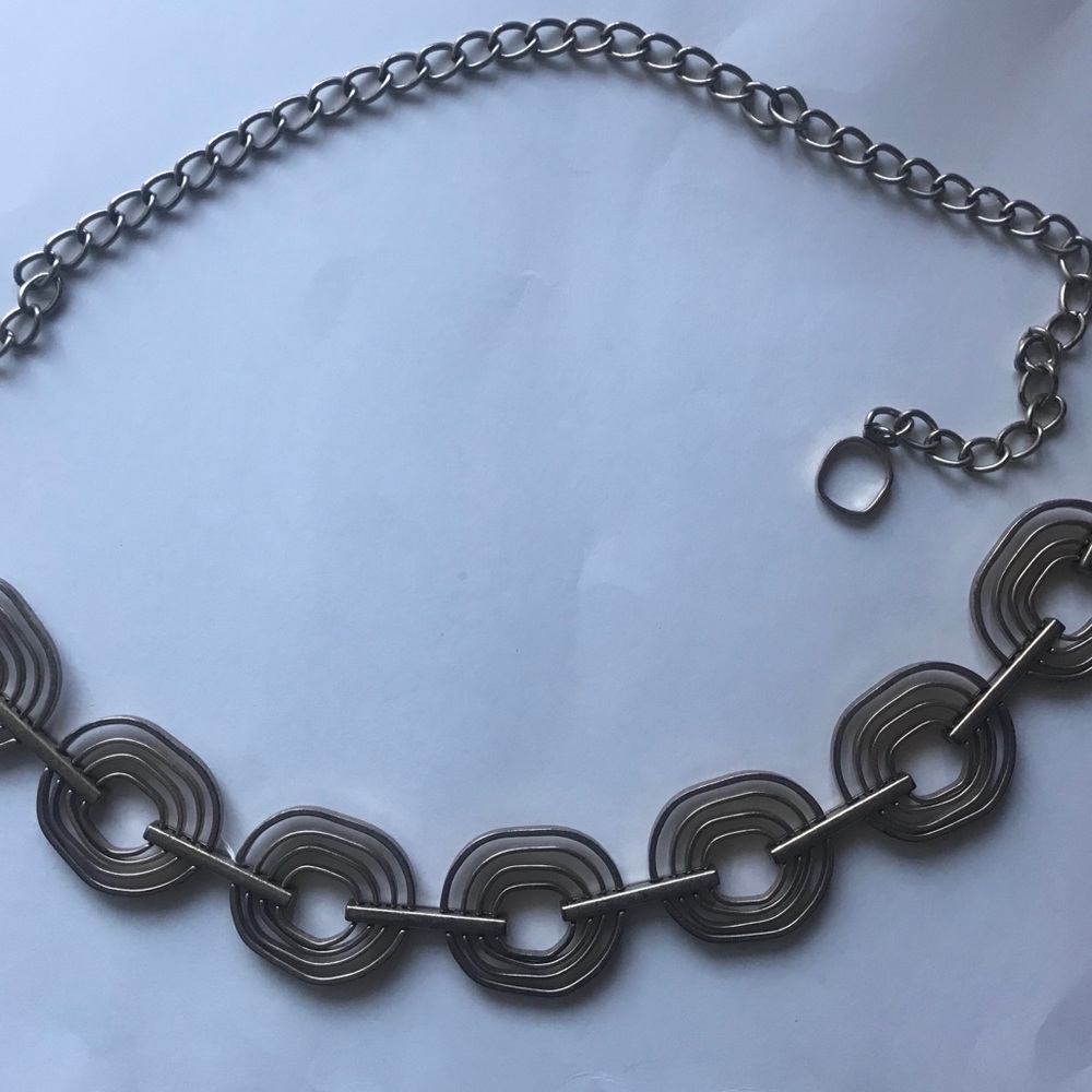 vintage metal linked belt